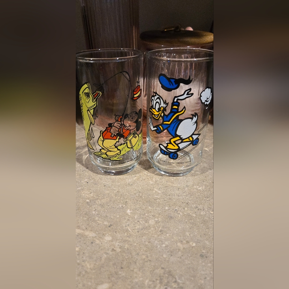 Disney Character Glass Tumblers